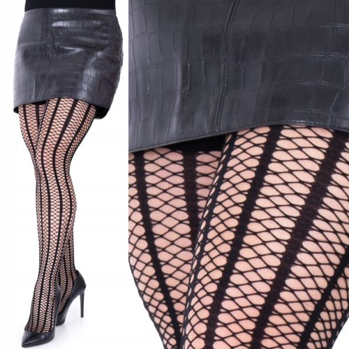 Elegantne tajice velikih veličina s uzorkom riblje kosti