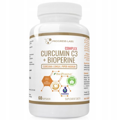 CURCUMIN C3 500mg + BIOPERINE 10mg KOMPLEKS - Napredni Dodatak za Zdravlje