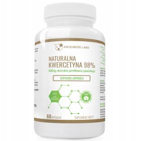   Naturalna Kwercetyna 400mg 98% - Japanski Biserak bez GMO, VEGEPROGRESS