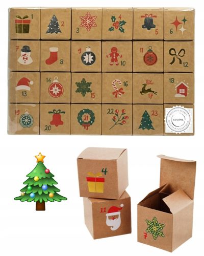 ADVENTSKI KALENDAR - KRAFT KUTIJE