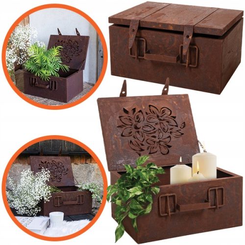  Garden Dekory teglica za cvijeće 40 cm x 30 x 21 cm metalna