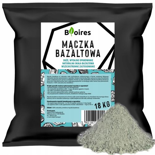 Ekološko gnojivo od bazaltnog brašna za jačanje biljaka 40 elemenata 18 kg Mączka bazaltowa je ekološki proizvod koji poboljšava kvalitetu tla i jača biljke. Sa