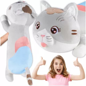 PLIŠANI KOT MASKOTA PODUŠKA ZA GRGLANJE CUDDLE 70 cm