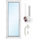 Prozor PVC balkonska vrata s otvaranjem na desnu stranu 865 x 2095 Bijela L/L