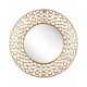  Beliani zidno ogledalo kružni metalni okvir 80 x 80 mm