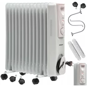 Riwall 2500 W uljni radijator bijeli, sivi