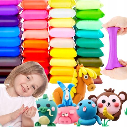 POLIMER PJENASTA GLINA 120 kom. SET PLASTELIN SENSO FOAM CLAY
