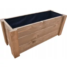    Posuda za cvijeće 80 cm x 30 x 32 cm, drvo, nijanse sive i srebrne