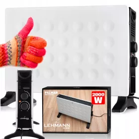   Konvektorska grijalica Visoka Učinkovitost Lehmann 2000 W Bijela