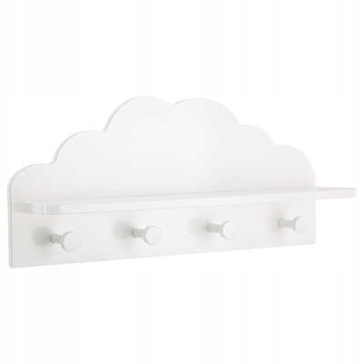 Vješalica za dječju odjeću "Cloud" bijela