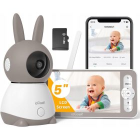   Elektronička video nadzorna kamera ieGeek za bebe s rotacijskom funkcijom i 32GB memorije