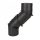 Stahl System dimnjačko koljeno 180 mm crno