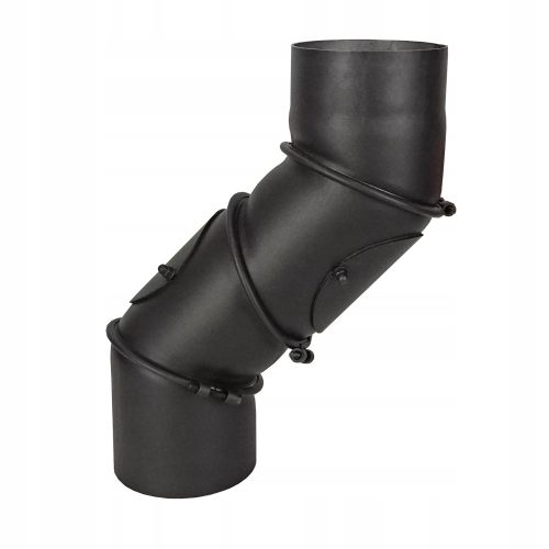 Stahl System dimnjačko koljeno 180 mm crno
