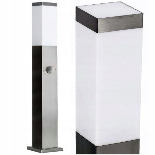 Lampa za vrt SuperLED 65 cm sa senzorom pokreta E27 srebrna
