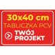 Personalizirana Tablica 30x40cm, Dizajn Teksta i Print na PVC ploči