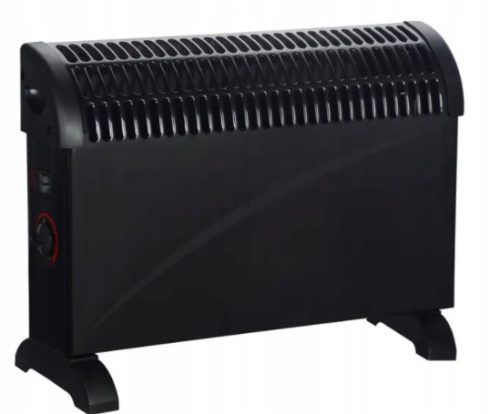 Električni konvektor Volteno 2000 W crni TURBO ventilator