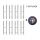 Set od 8 komada baze stupa H 120 mm plus