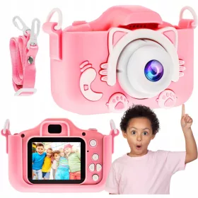    ROHS dječji fotoaparat PRAVA KAMERA ZA DJECU 5 Mpx nijanse roze