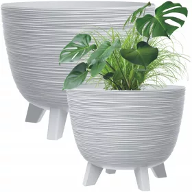    Posuda za cvijeće DTU24 29 cm x 29 x 24 cm promjer 29 cm plastična bijela