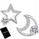 Moon Star 925 Srebrne Naušnice za Žene