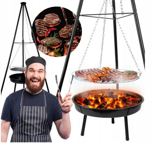 Metalni vrtni kamin - Vrtni kamin 50 cm, dužina 50 cm