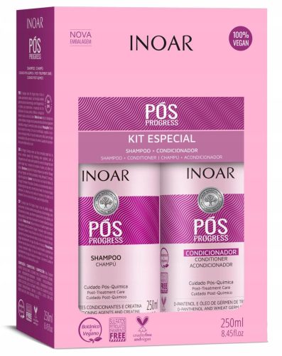 Inoar POS DUO PACK Šampon + Regenerator nakon keratinskog ravnanja 2x250ml