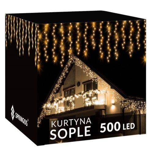  Springos icicle 301 svjetlosna zavjesa - 500 lampica