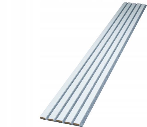 Lamele na sivom plemenitom filcu 275cm x 27cm - Bianco 638