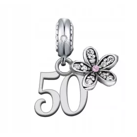    CHARMS PRIVJESAK 50. GODIŠNJICA ROĐENDANA CHARMS FLOWER 925