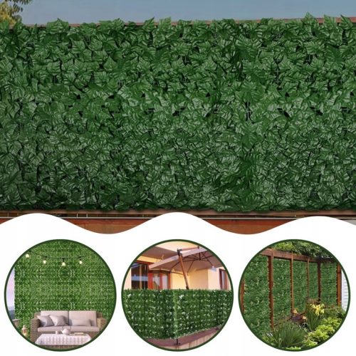 UMJETNA ŽIVICA Ivy 1,5x3m ZELENI ZID ZA BALKONSKE POKRIVAČE MREŽASTA GUSTA