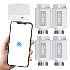 Zestaw termostatskih glava + TUYA Wi-Fi ZigBee gateway