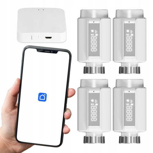 Zestaw termostatskih glava + TUYA Wi-Fi ZigBee gateway