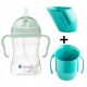  B.Box BB00520 boca za vodu sa slamkom 240 ml zelena + Doidy Cup 000098 teal šalica za učenje pijenja