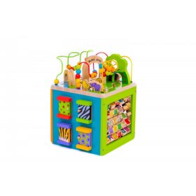 Drewna kocka Zoo životinje