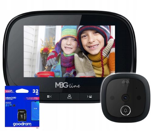 Elektronički wizjer za vrata s funkcijom snimanja 32 GB memorijska kartica