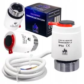    TERMOELEKTRIČNI AKTUATOR ZA VENTIL RAZDJELNIK M28NC NAVOJ - 230V DAMIX