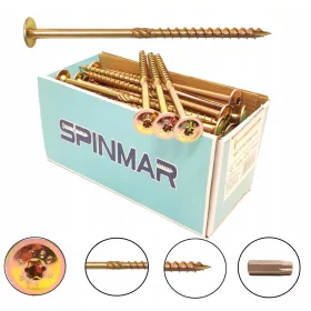   Drveni vijci za drvo 8 x 200 mm - Paket od 50 komada s BIT-om