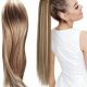 AS AlkeStudio Caramel Brown Synthetic Hair Extension Ponytail