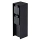 Kanlux Vrtni Stup s Utičnicama 2x 230V Antracit IP44 DASTO 2SOC FR B