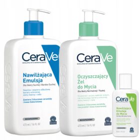   CeraVe Set za Njegu Kože s Četiri Proizvoda - Gel, Emulzija i Balsam