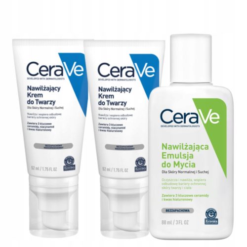 CeraVe Hidratantni Set za Normalnu i Suhu Kožu s Darovanom Emulzijom