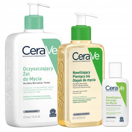 CeraVe Set za čišćenje i hidrataciju kože, idealan za normalnu i masnu kožu