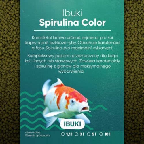  Ibuki Spirulina Color 3 mm 5 l hrana za ribe