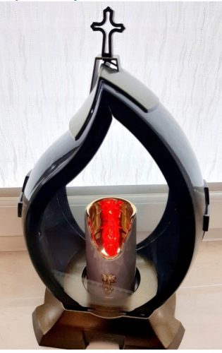 Lampion s plamenom visokog sjaja - Srebrni