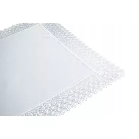   Bijeli Stolni Biežnik s Gipurom za Svadbenu Pričest 50x170 cm