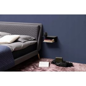 Polica za zid Actona Joliet S crna 14x20x35 cm