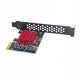 PCI Express kartica za proširenje 2 priključka, Pci E 1x Gen3 na SATA3.0, 6 Gb/s