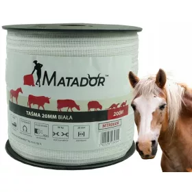   Traka Matador MTR060R za električnu ogradu za konje 20mm x 200m bijela