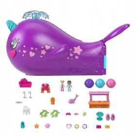   Mattel Polly Pocket Podmornica s Narvalom (HKV71) za Morske Avanture : Polly Pocket Narval Podmornica (HKV71) je savršen set za morske avanture i kreativnu igru!