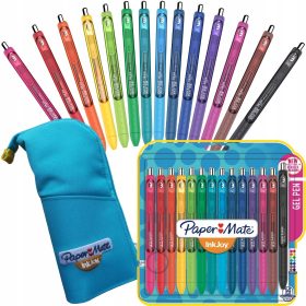 Paper Mate Set Dugopisa Inkjoy 14 Boja + Pernica